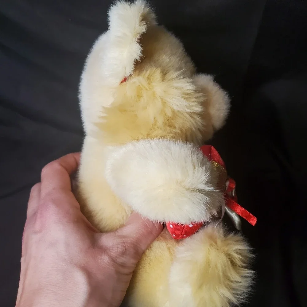 WalMart Valentine's Day Plush Stuffed Animal Beige 8